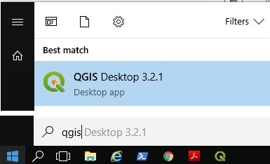 Starting QGIS