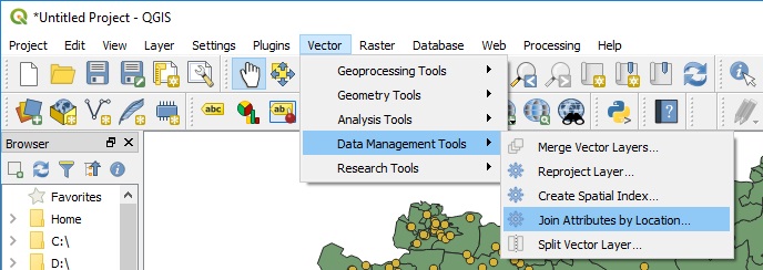 Join Attributes by Location